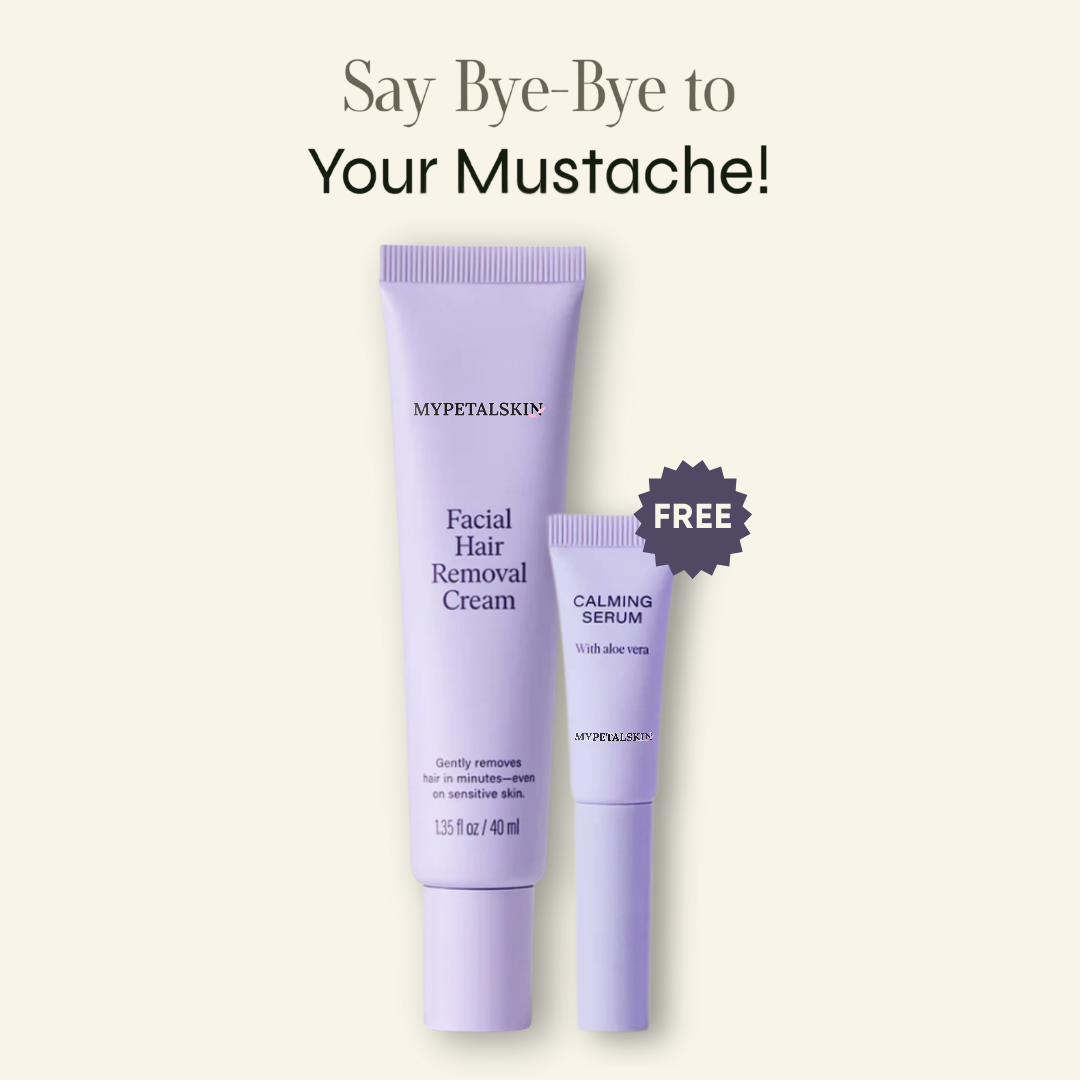 Facial Hair Removal Cream + FREE Calming Serum